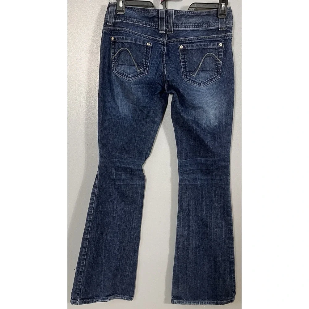 Vintage Guess Riviera‎ Flare Women's size 29 Dark Wash Blue Denim jeans Y2K